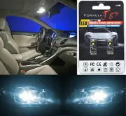 Canbus Error LED Light 168 White 6000K Two Bulbs License Plate Tag Upgrade SMD (for: Smart)