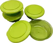 Aspiration's Tupperware Polypropylene Preludio Bowl Container Set, 275ml(Set of 4) with Free Soft Cotton Handkerchief (1 Pc) (Any Color)