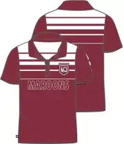 Queensland Maroons QLD SOO Sublimated Polo Sizes S-5XL! S3