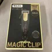 Wahl Professional 5 Star Series 8148 Gold Edition Cordless Magic Clip Black NEW
