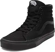 [Vans] Unisex Low High-top, Black/Black, 7.5