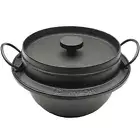 IWACHU Japanese 8.25"D Cast Iron Gohan Nabe Rice Pot Cooker 410-719 JAPAN MADE