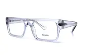 New PRADA Eyeglasses VPR A01 17P-1O1 57-19 150 Crystal Grey Transparent Frames