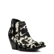 Ariat® Ladies Dixon Haircalf Black & White Snip Toe Booties 10041025