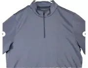 Hickey Freeman Sweater Mens Quarter Zip Pullover Sweatshirt(WATERFALL,XXL) NWT
