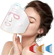 IBORRIA Red Light Therapy for Face, Led Face Mask Light Therapy, Infrared Red Light Therapy Mask, Advanced Anti-Aging Wrinkle Acne Removal Skin Care Device for All Skin Types at Home