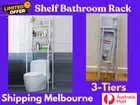 3 Tier Toilet Shelf Bathroom Rack Over Laundry Washing Machine Storage Vic