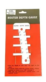 TOFL Router Depth Gauge-Step Gauge Tool for Woodworking Projects Fast & Easy
