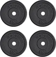 Meteor Essential 4x5kg Weight Plate Pack - Standard Weighlifting Plates for Adjustable Dumbbells