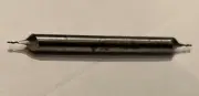 1/32" HSS 2 flute double end mill, 3/16" shank, new