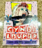 1985 TOPPS CYNDI LAUPER UNOPENED WAX PACK BOX (36 PACKS ) CARDS STICKERS