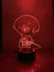 Attack on Titan: Levi Chibi 3D USB LED 7-Colors: Color Changing Night Light