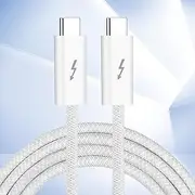 GOPALA Thunderbolt Cable 1M/3FT, 8K USB C Display Cable, 240W USB C Thunderbolt 4 Cable, 40Gb/s USB 4 Cable Compatible with iPhone 16Pro Max/15/15Pro Max, MacBook Pro/Air, iPad, Dell, Hub, Docking
