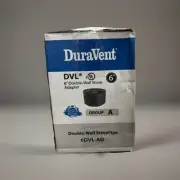 DuraVent 6" DVL Chimney Pipe Appliance Flue Adapter - Black (6DVL-AD)