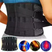 Hot Lower Back Brace Lumbar Support Belt Adjustable Double Pull Pain Relief New