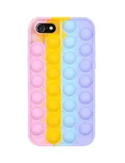 Pop Case for iPhone SE 2022/2020, iPhone 7 / 8 / 6s / 6, Fidget Bubble It Rainbo