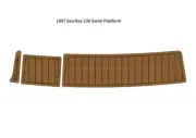 1997 Sea Ray 230 Swim Platform Pad Boat EVA Foam Faux Teak Deck Floor Mat
