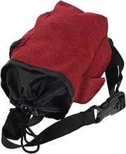 Toddmomy Climbing Chalk Bag with Belt and Storage Pockets for Bouldering Rock Climbing Gymnastics and Weightlifting Quick Drawstring Closure Versatile Sports Gear