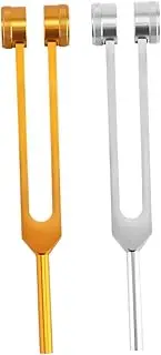 Kisangel 2pcs Multi Use Tuning Forks for Ear Cleaning Nervous System Testing Polished Comfortable Grip for Sound Therapy and