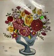 PARAGON Crewel Kit #0634 - VASE OF FLOWERS - 16 X 18