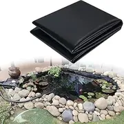 Black Pond Liner 1x6m 2x3m 3x4m 4x6m 5x8m Fish Pools Membrane for Water Features, Fountains and Garden Streams, Impermeable Pond Lining - Foldable & Easy Cutting(4x10m(13.1x32.8ft))