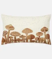 [Jonathan Adler] Jonathan Adler Botanist Mushroom Field linen cushion One Size white