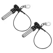 2Pcs Ball Locking Pins 10mm Dia 25mm Usage Length Push-Button Quick Release Pin
