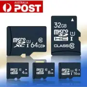 OZ Stock 16GB/32GB/64GB/128GB Micro SD SD HC Memory Card Flash TF Class 10 New