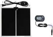 MQ Reptile Terrarium Heat Pad with LCD Digital Aquarium Thermometer, 5.5 x 5W