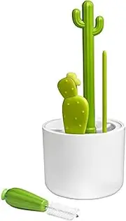 Tiabiaya Cactus Bottle Brush, Straw Brush, Multifunctional Cleaning Brush Set, Full-Angle Cleaning 24x9.5cm