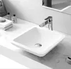 MATTE Countertop Vanity Basin Bowl WHITE Stone Solid Surface 450 x 350 x 100 mm