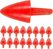 TEHAUX 200pcs Snowman Nose Shear Pins Outdoor Snowman Christmas Party Decorations Mini Christmas Hat Snow Snowflakes Sled Christmas Craft Snowman Supplies Plastic Red