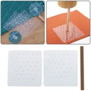 Durable 3pcs DIY Leather Craft Tool Capital Lowercase Stamping Set Punch .UU