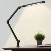 AmazLit Desk Lamp 12W Office Home Gooseneck LED Eye-Care Swing Arm Lamp (Black)