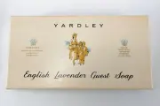 Vintage 3 Pack Yardley English Lavender Guest Soap Bars with Box - Unused