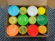 Play-Doh Bulk Winter Colors 12-Pack 4-Ounce Cans (48 Ounces Total) Open Box