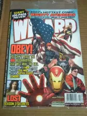 Wizard Comics Magazine 180 Oct 2008 new/sealed cover 2 Iron Man Avengers