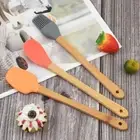 Baking Tool Cake Spatula 5pcs/Set Silicone Spoon Portable Apply Cream