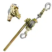 Come Along Winch Puller 2 Ton Cable Hoist Winch Puller with 2 Hooks Come Alon...