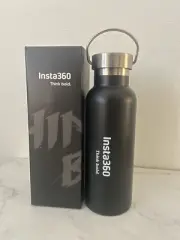 Insta360 Stainless Steel Heavy Duty Vacuum Tumbler Flask / Water Bottle (Black)
