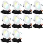 Sunco Lighting 10 Pack 4 Inch Ultra Thin LED Recessed Ceiling Lights Slim Select