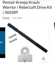 Fit Pentair 360289 Left Drive Kit for Rebel & Kreepy Krauly Warrior Pool Cleaner
