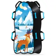 Sunlite Sports 45" Snow Sled, Ultra Portable, Strong and Durable - Reindeer