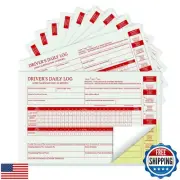 suituts 12 Pack Driver Daily Log Book, 2 Part Carbonless, 5.5 x 8.5 Inch Driv