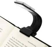 Clip On Book Light USB Rechargeable Reading Lamp Eye Care Double As Bookmark
