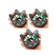 Pill Organizer, 3 Pack Pill Box, Small Pill Case,Medicine Pill Organizer 1 Ti...