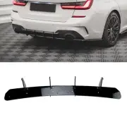 1Pc Black Rear Diffuser Lip Cover Trim For BMW 3 Series G20 320i Sport 2019-2022