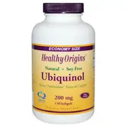 Healthy Origins Ubiquinol (Kaneka QH) Soy Free Non-GMO 200mg 150 Softgels