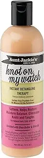 Aunt Jackie's Knot On My Watch, Instant Leave-in Detangling Therapy, Great for Hard to Manage Hair, Enriched with Shea Butter and Olive Oil, 12 Ounce Bottle