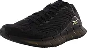 [Reebok] Zig Kinetica Womens Shoes Size 6, Color: Black/Citrus Glow/Black